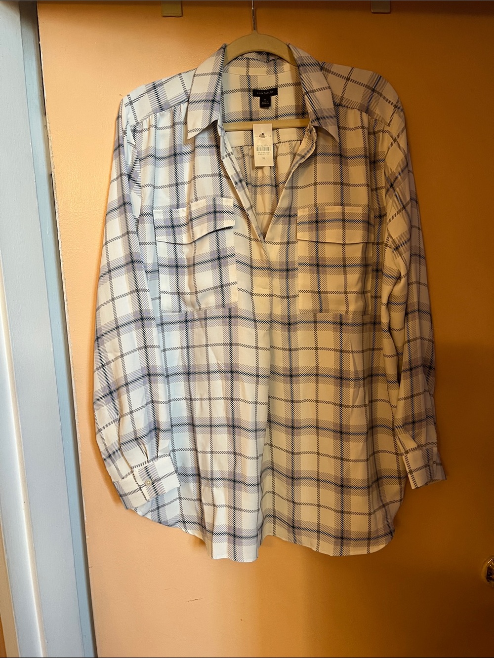 Checked Long-Sleeve Shirt - Light Blue Plaid